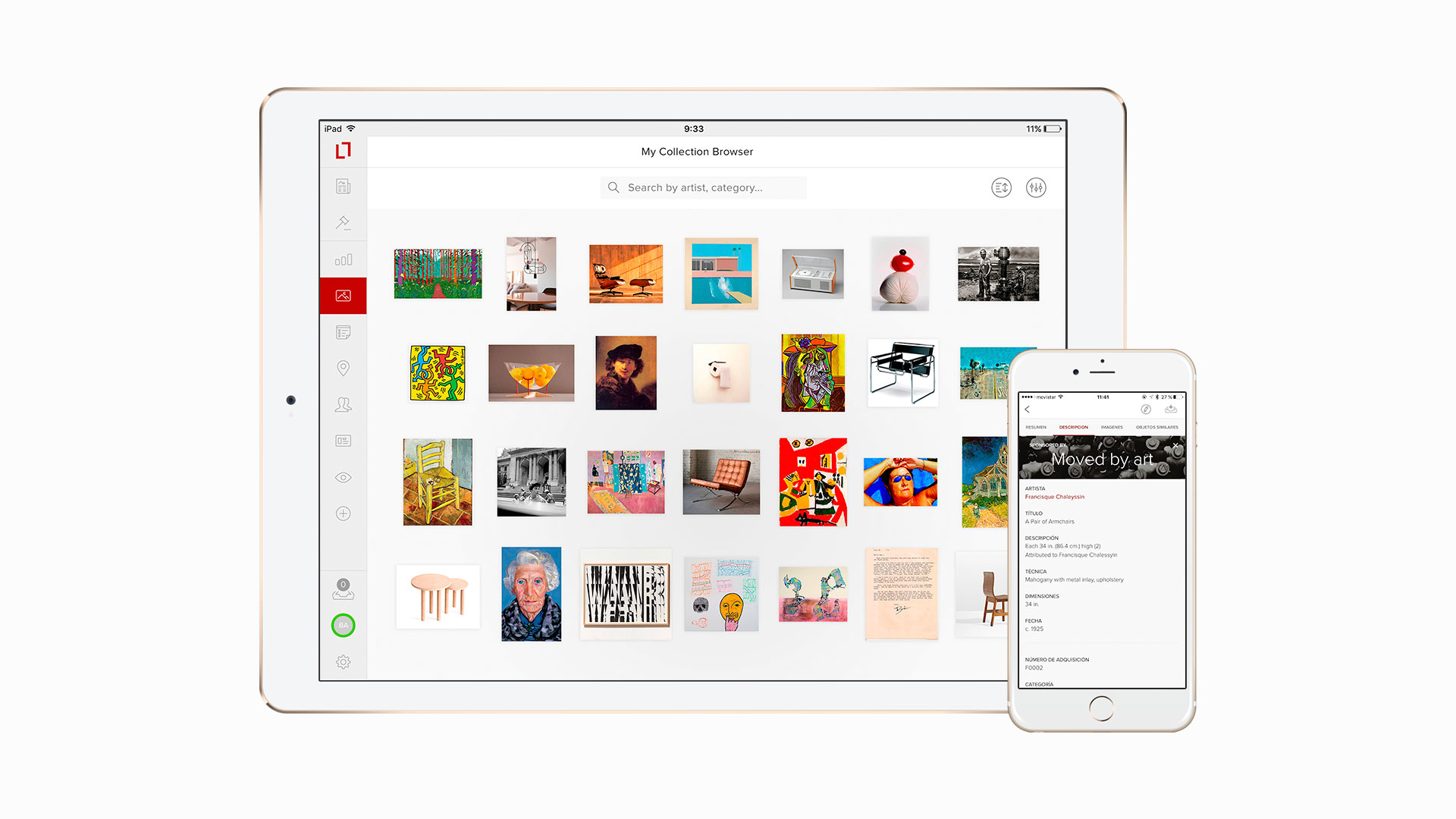 iPad & iPhone versions of Collectrium's app